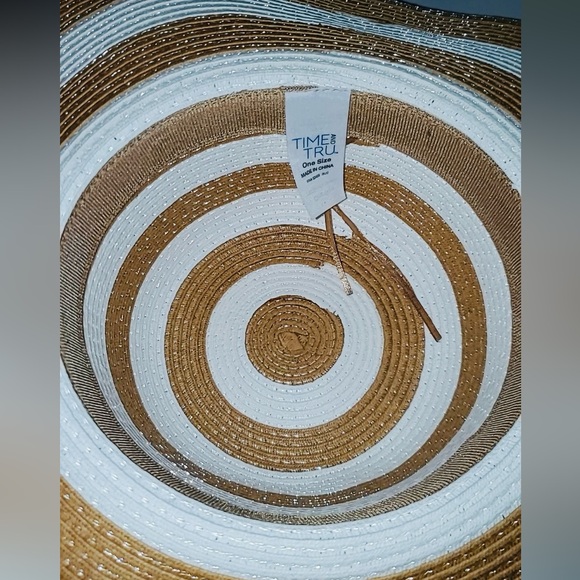 Stripe Women’s Floppy Hat | Time & Tru | NWT - Picture 7 of 9